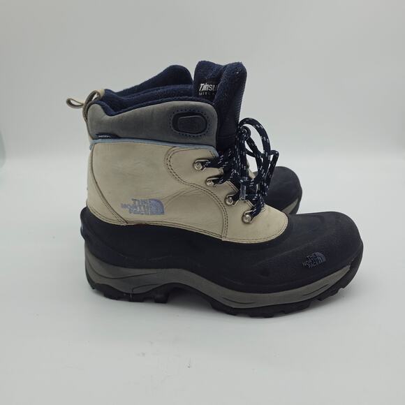 The North Face Women’s Primaloft Winter Boots Size 10 Waterproof Navy/White/Grey - Picture 3 of 8